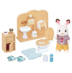 Le Fils Lapin Chocolat Et Les Toilettes