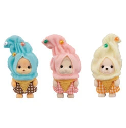 Le Trio Des Bébés En Costumes De Crèmes Glacées