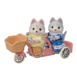 Les Frère Et Sœur Husky Et Leur Tandem